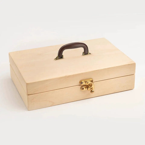 Wooden box with PU Leather Luggage Handle Replacement Strap For Travel Bags Guitar And Musical Boxes Gift Boxes Vintage U Shape