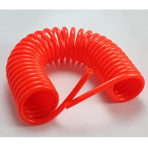 Flexible 6M PU Spring Tube Air Hose for Compressors with 5mm Inner Diameter and 8mm Outer Diameter Recoil Spiral Design
