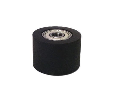 PU6x35x30ZZ Shielded Bearing with Black Polyurethane Tire 6x35x30mm - VXB Ball Bearings