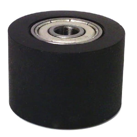 PU7x30x20ZZ Shielded Bearing with Black PU Polyurethane Tire 7x30x20mm - VXB Ball Bearings