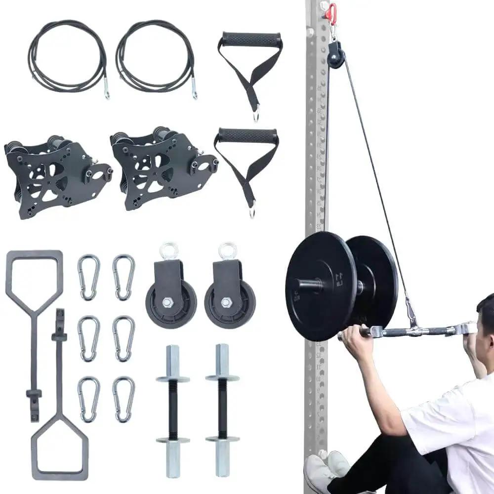 Power Rack Pully Adaptor Pulley System For Gym Power Rack Attachments Smith Mac...