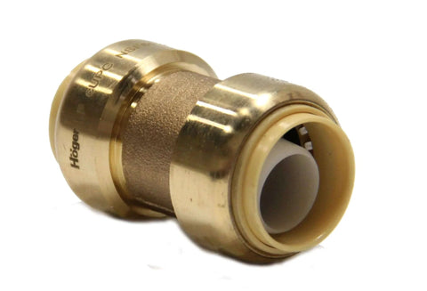 EFIELD 1/2 Inch Push Fit Fitting Bundle Pack of 10 for PEX Copper and CPVC Connectors, coupling close-up view