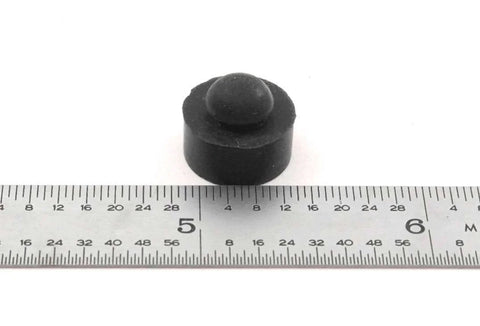 Push In Rubber Bumper With Tight Grip Stem Fits Quarter Inch Hole For Use In One Sixteenth Inch Panel Thickness Half Inch Diameter