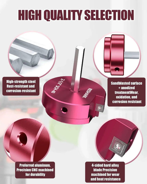 2 Inch PVC Pipe Reamer Fitting Saver Socket For Schedule 40 PVC Deburring Tool Fits Standard One Half Inch Drill Pro Grade