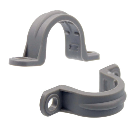 12 Pack Three Quarter Inch PVC Pipe Straps With Two Holes Plastic Conduit Strap For PVC Pipes Conduit UL Listed Durable Corrosion Resistant Mounting Clamp With Smooth Burr Free Surface For Indoor And Outdoor Electrical Plumbing Installations