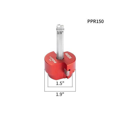 Two Wing PVC Pipe Reamer With Carbide Inserts For Stable Fast Pipe Prep Fits Standard Half Inch Drills And One And A Half Inch Head