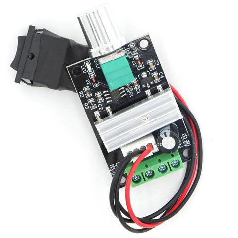 Small PWM DC Motor Speed Controller - for 6V 12V 24V 28V 3A 80W Low-Voltage Gear Motors with Forward/Reverse Switch Control