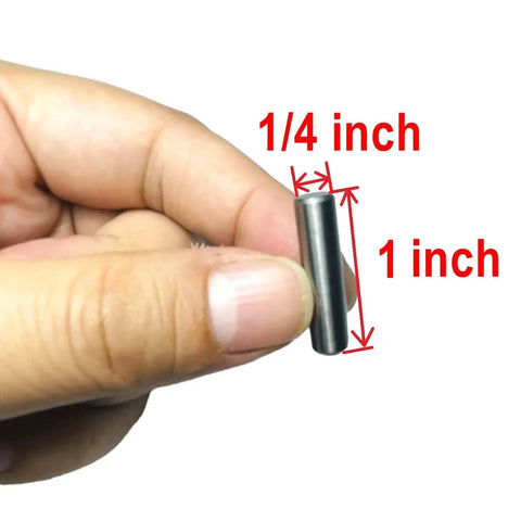 Quarter Inch Dowel Pins Kit 15 Pieces One Inch Long Metal Shelf Pins For Shelves Bunk Beds Woodworking Alloy Steel Bearings
