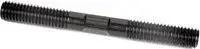 1/4-20 Driver Studs, 4.5 In OAL, Black Oxide, close-up of threaded black finish and steel material