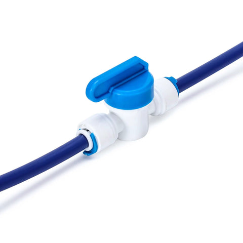 One Quarter Inch Quick Connect Push In Water Tube Fittings Kit With Ball Valve Tee L Y End Caps Faucet Connection for RO Systems