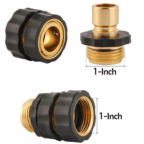 Six Pack Quick Connect Hose Fittings Kit For Garden Hose Three Quarter Inch GHT With Six Female And Six Male Quick Connectors
