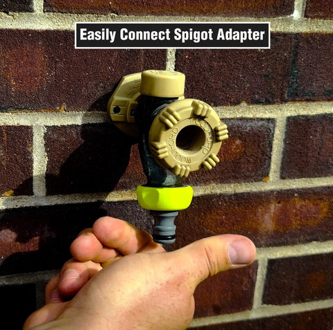 Garden Hose Quick Connect Fittings Kit With Two Piece Coupler And Plug For Standard Three Quarter Inch Hose Threads ZillaGreen Compatible