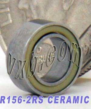 R156-2RS Ceramic Sealed Bearing 3/16x5/16x1/8 inch Bearings - VXB Ball Bearings