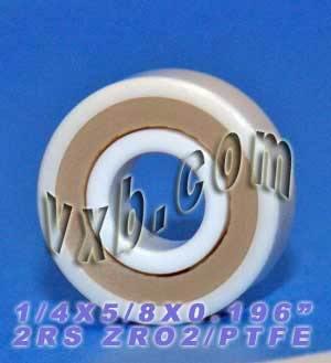 R4-2RS Full Ceramic Sealed Bearing 1/4x5/8x.196 inch ZrO2 Bearings - VXB Ball Bearings