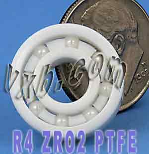 R4 Full Ceramic Bearing 1/4x5/8x0.196 inch Miniature - VXB Ball Bearings