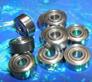 R4ZZ 1/4x5/8x0.196 inch Shielded Miniature Bearing Pack of 10 - VXB Ball Bearings