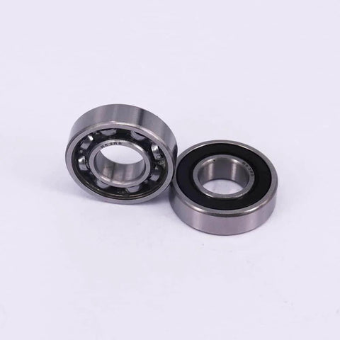 10 Pack R8-2RS Ball Bearings With Double Sided Seals 1/2 x 1-1/8 x 5/16 Inch for motors and wheelchairs close-up view.