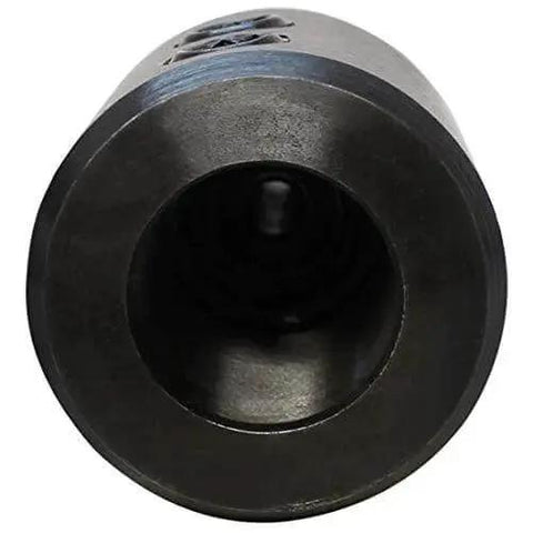 Close-up view of R8 Shank End Mill Holder for Bridgeport Milling Cutter Adapter 1 Inch Bore, heavy-duty steel, precision ground.