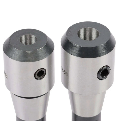 Close-up of End Mill Holder Set R8 One Half To One And One Quarter Inch, 8 Piece, Bridgeport Type Milling Machine Compatible