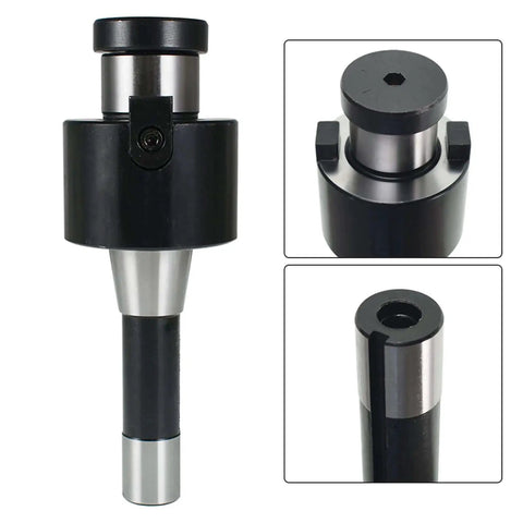 R8 Face Mill Holder With 1-1/4 Inch Arbor 7/16-20UNF Drawbar Thread Shell Mill Arbor Supports 4 To 5 Inch End Mills For Bridgeport Machines