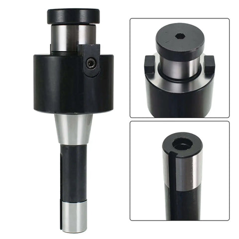 R8 Face Mill Holder With 1-1/4 Inch Arbor 7/16-20UNF Drawbar Thread Shell Mill Arbor Supports 4 To 5 Inch End Mills For Bridgeport Machines