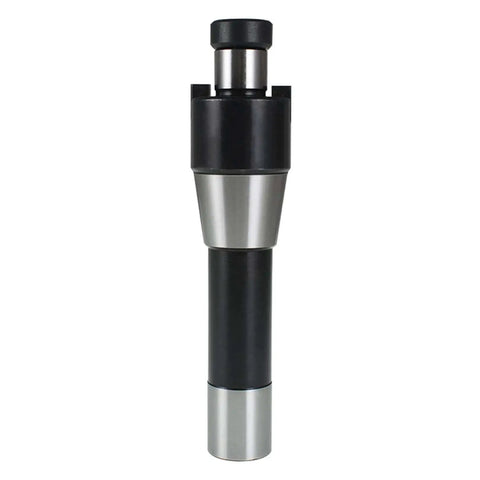 Front view of R8 Shank Shell Face Mill Arbor for Bridgeport Milling Machines 7/16-20 fit holder with stable two-sided key design