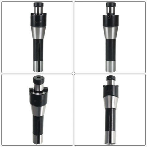 R8 Shank Shell Face Mill Arbor For Bridgeport Milling Machines 7/16-20 Fit Holder, displayed from multiple angles