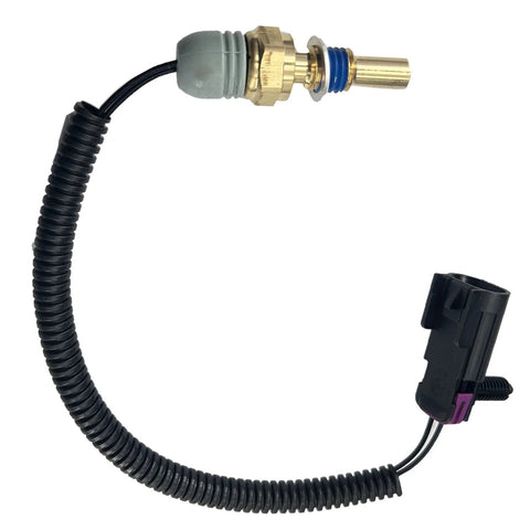 FainWan radiator coolant temperature sensor pigtail with brass threaded sensor and inline connector