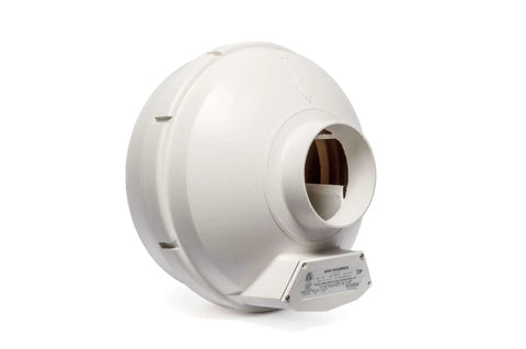 Radon Mitigation Inline Duct Fan, 260 CFM, Quiet And Energy Efficient, 4 Inch Electric Inline Fan in White, Glass Reinforced Poly Resin Construction