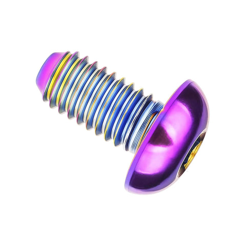 Wanyifa Titanium Bolt M3x10mm Rainbow Allen Key Head Screw for Bicycle Pack of 4