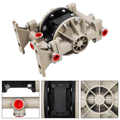 Raodelupe 66605J-3EB 1/2 Inch Plastic Diaphragm Pump with polypropylene body, compatible with Ingersoll Rand ARO Air Compressor
