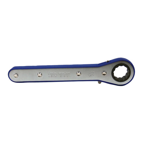 Ratchet handle included in American Made Built Tough Heavy Duty Wheel Stabilizer Pair With One Handle For RV And Trailer Stabilization Reduces Tire Sway Between Tandem Tires With Zinc Coated Steel