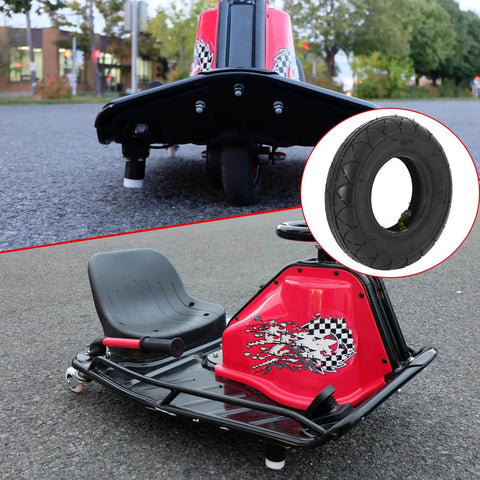 Razor Crazy Cart with 200x50 (8" x 2") tires and inner tube for smooth motion, steady alignment, and clean installation.