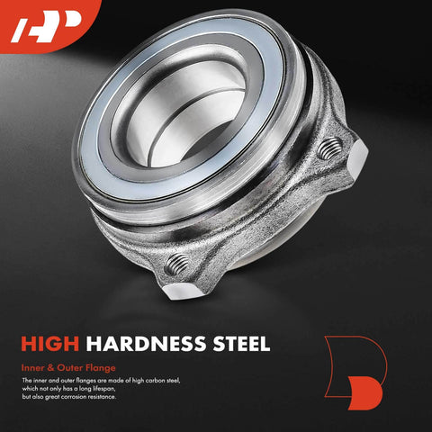 Beefy Rear Wheel Bearing Replacement For Mercedes-Benz 2003-2019 Fits C230 C250 C300 C350 And E350 E400 E550 Plus SL500 SL550 SL600 SLC300 SLK250 SLK300 SLK350 Premium OEM-Quality Hub Bearing For Smooth, Quiet Ride And Easy Install, shown front view