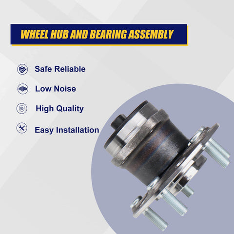 Rear Wheel Bearing Hub Assembly With ABS 5 Lug Replacement Fits Chrysler 200 2011 2014 Sebring 2007 2010 Avenger 2008 2014