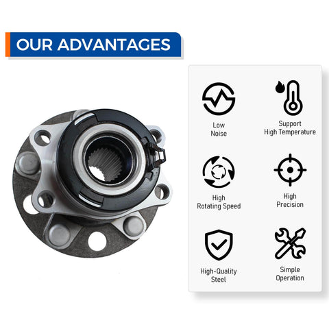 Rear Wheel Bearing And Hub Assembly 512333 For 2007 2017 Jeep Compass 2007 2017 Patriot And 2007 2008 Dodge Caliber with features