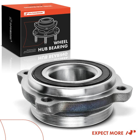 Rear Wheel Bearing And Hub Assembly For BMW X1 2012-2015 E84 Series Beefy Heavy Duty Replacement With High Load Capacity shown front view