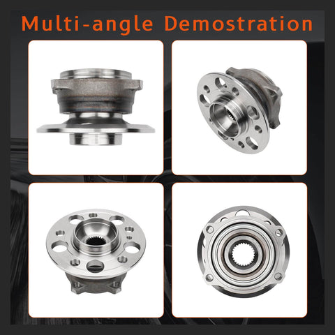 Rear Wheel Hub And Bearing Assembly For Mercedes Benz E Class CLS CL CLK GLK SL C Class S Class Vehicles 2003 To 2016 Replacement OEM Quality Fits E320 E500 E55 AMG E350 CLS550 CL600 in multi-angle view
