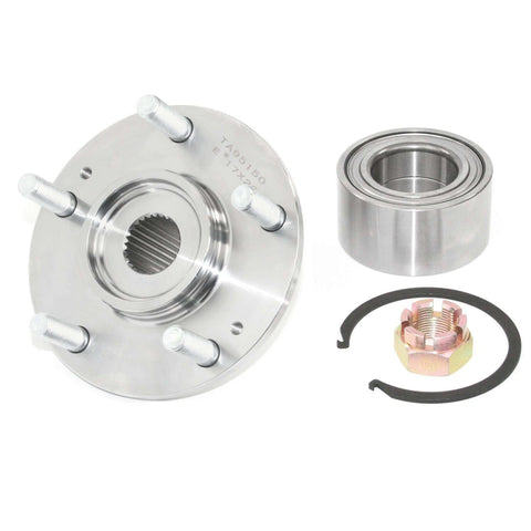 Rear Wheel Hub Kit 29596154 With Bearing, Wheel Studs, Snap Ring And Axle Nut, Complete Repair Solution For Non Integral Wheel Hub