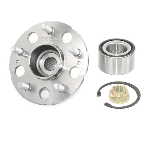 DuraGo 295-96097 Rear Wheel Hub Repair Kit with Bearing, Studs, Snap Ring and Axle Nut, complete non integral hub solution