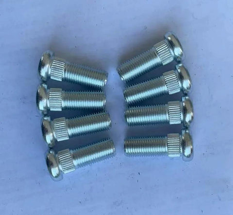 8PCS Rear Wheel Bolt Lug Studs 101922201 416-061 Compatible with Club Car DS Golf Cart on white background