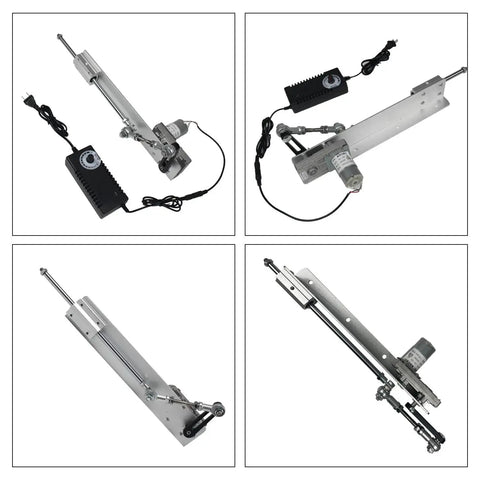 Reciprocating Linear Actuator With Adjustable Telescopic Rocker Arm Heavy Duty Gear Motor DC 24V Speed Controller And Regulation Adapter