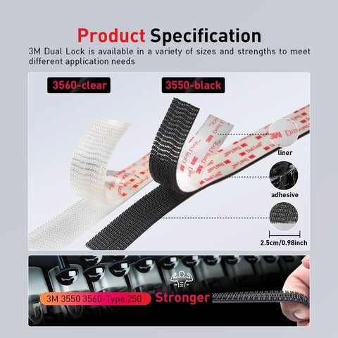 Heavy Duty Reclosable Fastener Strips One Half Inch By Four Feet Industrial Strength Self Mating Interlocking Mushroom Heads With Strong Adhesive For Indoor Outdoor Home Office Decor Built To Last And Grips Tight