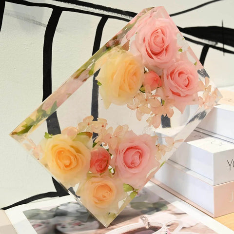 9 Inch Rectangular Silicone Molds For Epoxy Resin Deep Casting Crystal Mold For Flower Preservation DIY Artwork Home And Office Decor Crafting