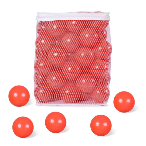 2.75 Inch Big Ball Pit Balls - Crush Proof Plastic Balls for Ball Pit Pack of 50pcs Set for Toddlers with Storage Bag (Red)