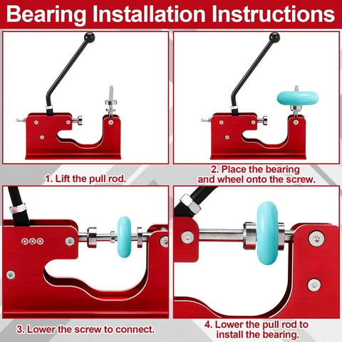 Bearings Press And Puller Tool For Skateboards And Longboards 8mm Bearings No Sweat Easy Lever Action For Smooth Install And Removal