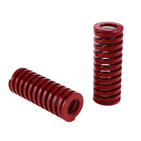 Four Pack Red Mould Die Springs For Dies And Molds With 30mm Outer Diameter And 16mm Inner Diameter 80mm Free Length Medium Duty Load