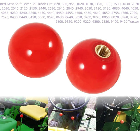 Replacement Red Gear Shift Lever Knob for Tractors Two Pack Durable OEM Equivalent Part With Easy Install And Secure Fit