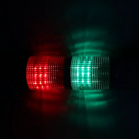 Industrial Signal Tower Light With Red And Green LEDs And Built In Buzzer DC 24V Stack Light For Machinery And Automation Panels