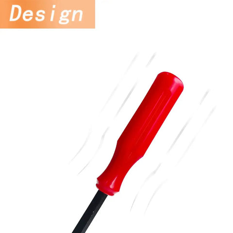 Pro Grade 1 Piece Fastener Remover for Car Panels and Doors Clip Puller Rivet Removal Tool with red handle